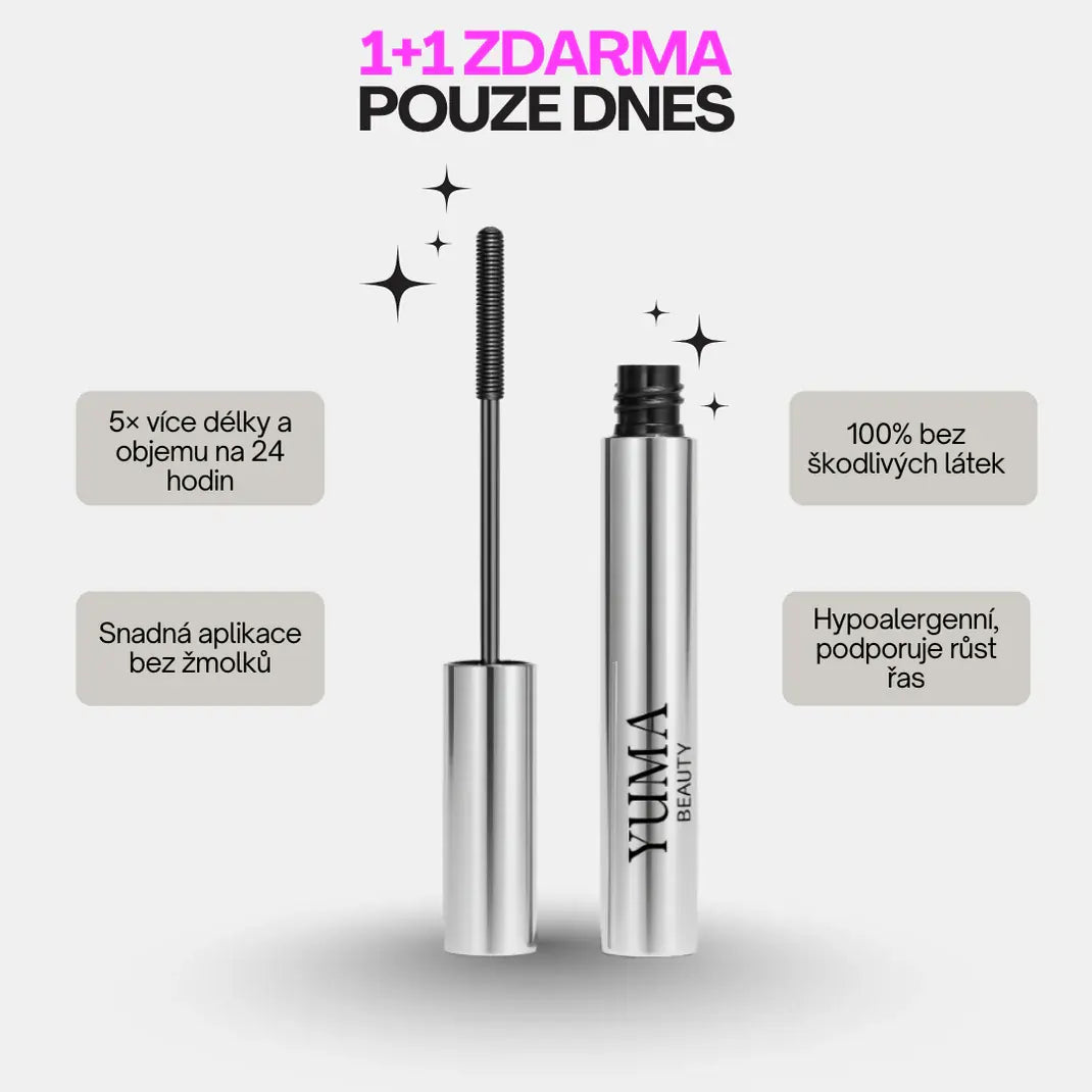 YumaBeauty| Iron přírodní prodlužující a vyživující řasenka